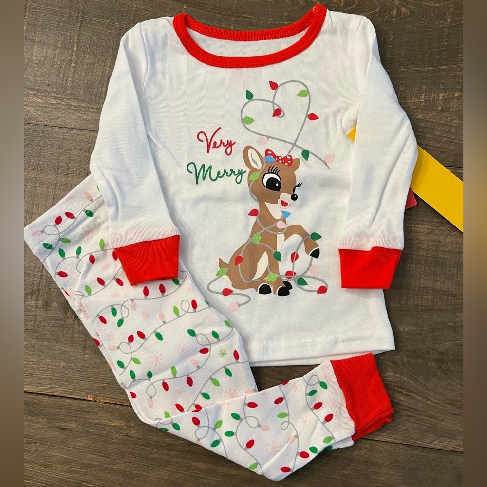 NWT BABY RUDOLPH PAJAMA SET 12M